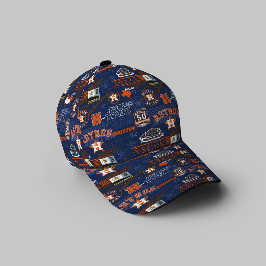 Houston Astros Emblem V13 3D Printing Baseball Cap Classic Hat