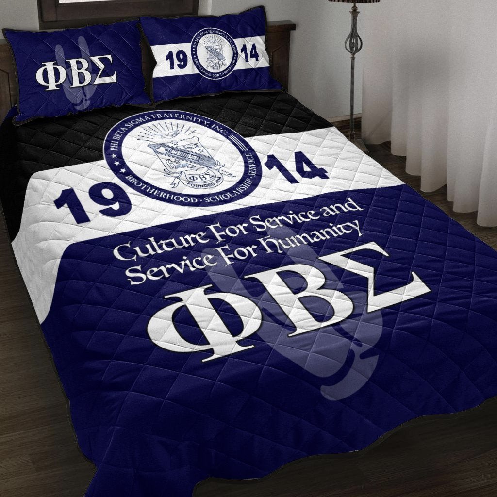 Fraternity Bedding Set – Phi Beta Sigma Quilt Bedding Set 1914 Simple Style