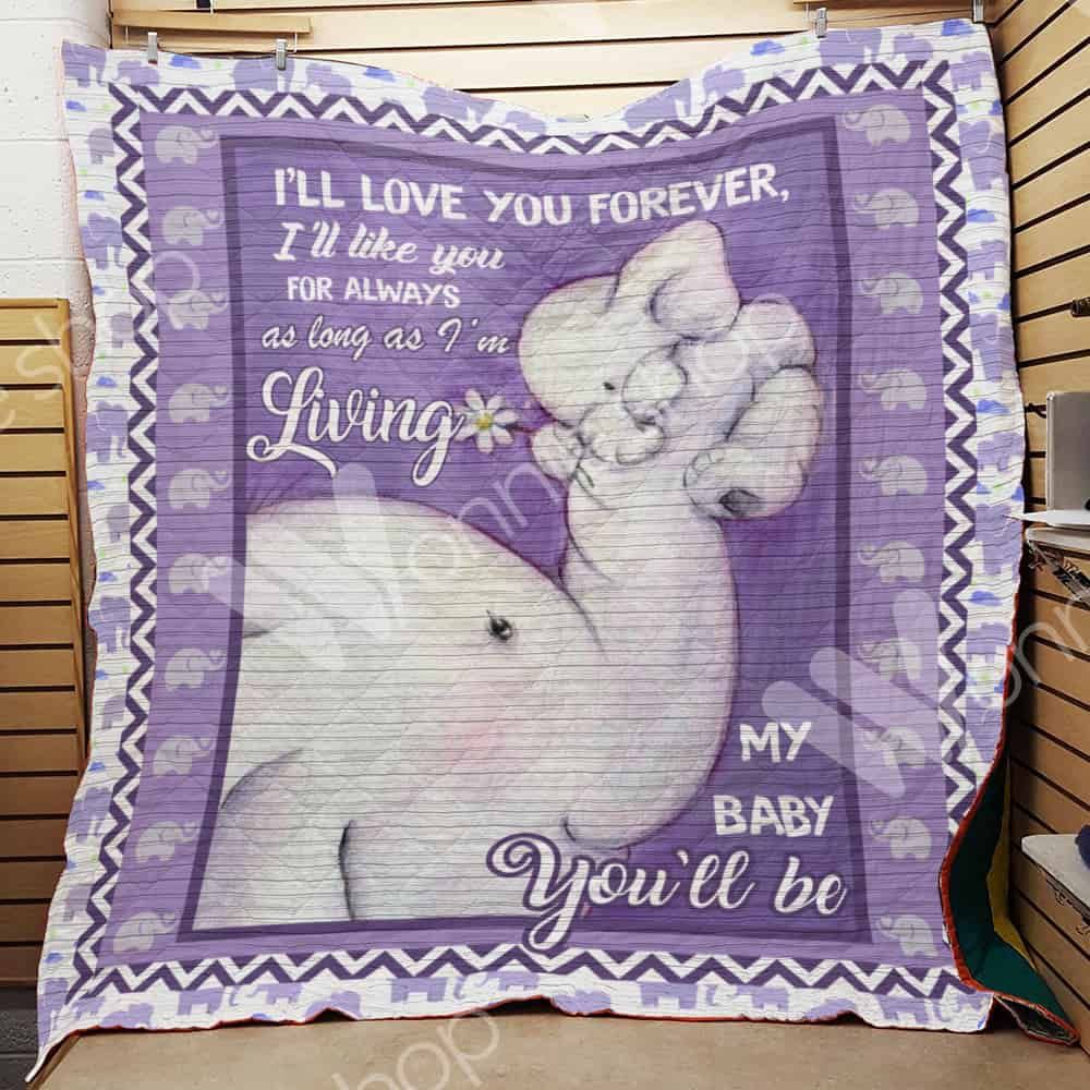 Lalasea Elephant Motherâ’S Day 3D Customized Quilt Blanket Esr199