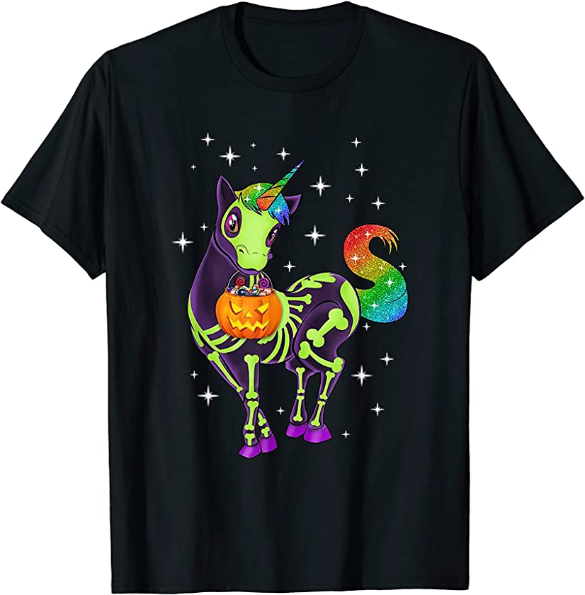 Unicorn Sugar Skull Dia de Los Muertos, Day of The Dead T-Shirt