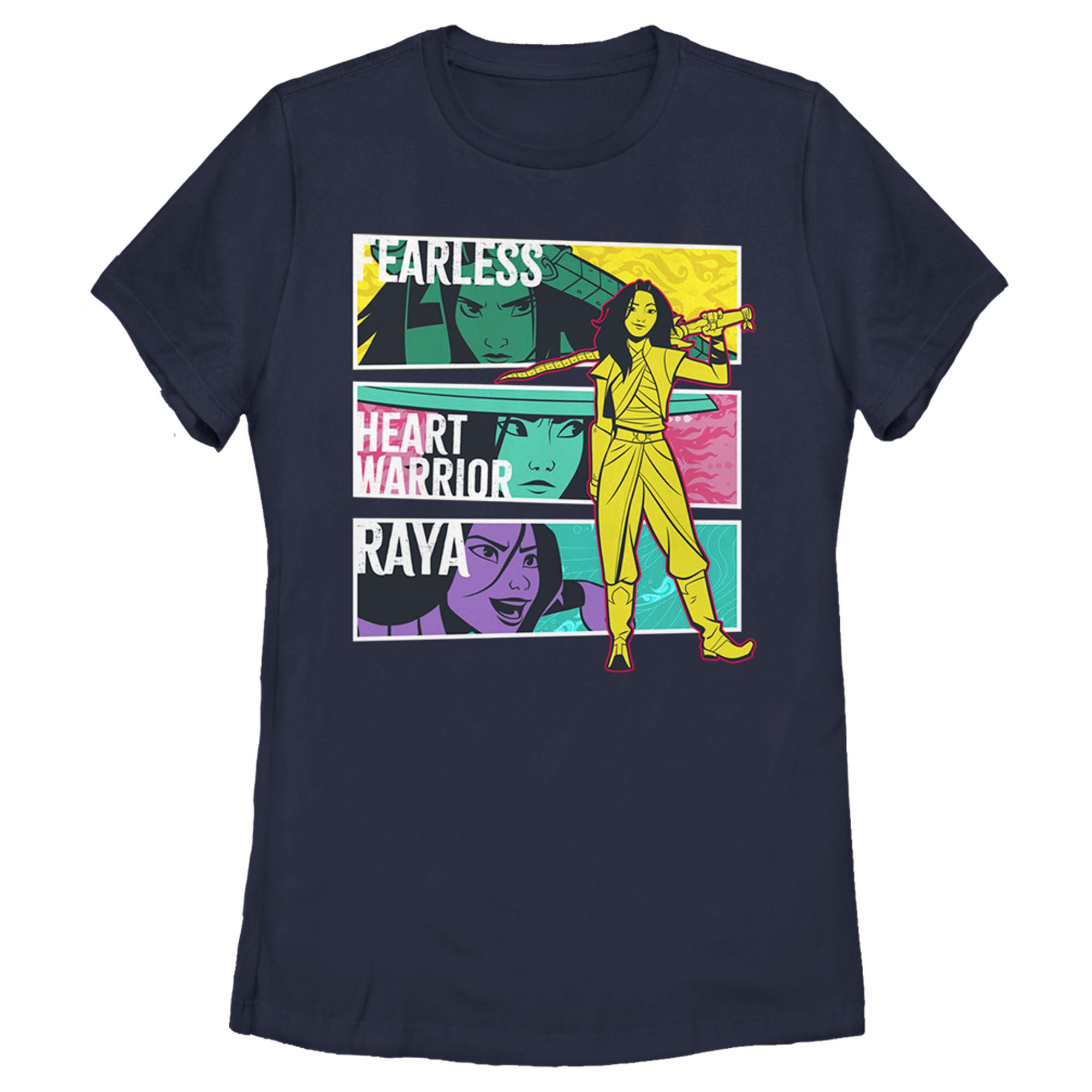 Raya And The Last Dragon Women’S Fearless Heart Warrior Raya  T-Shirt