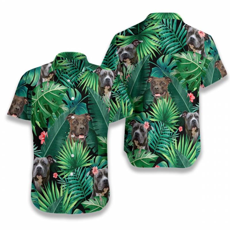 Tropical Pitbull Hawaii Shirt Ha69769