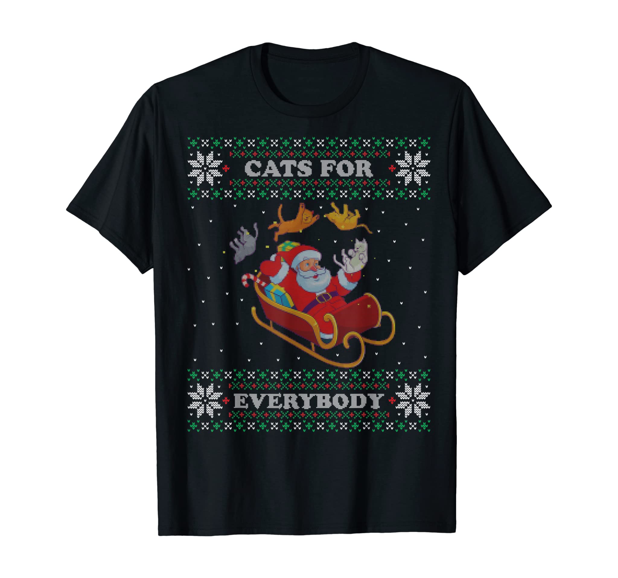 Cats for Everybody Cat Lover Gift Ugly Christmas Sweater