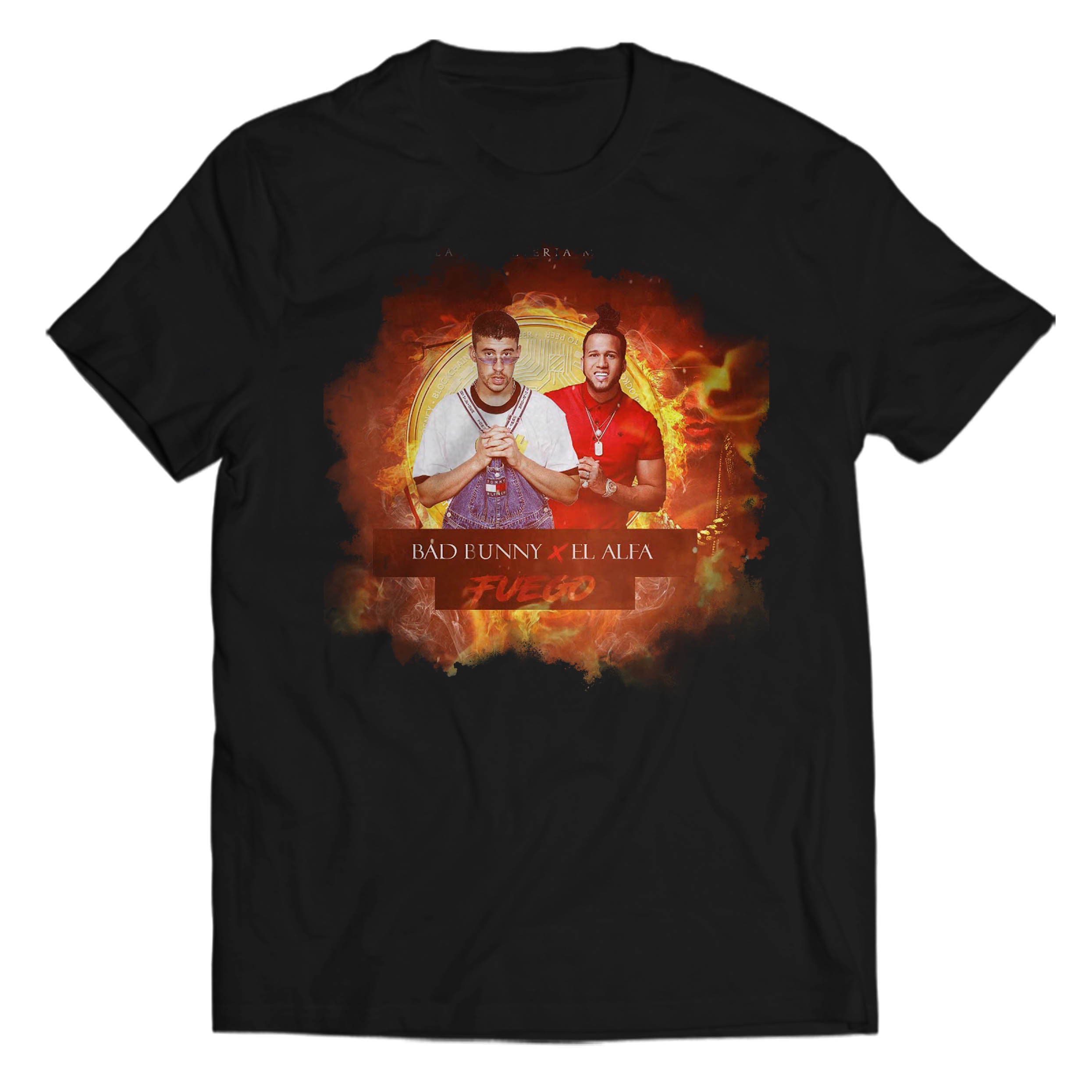 Bad Bunny X El Alfa Fuego Man’s Tee T-Shirt