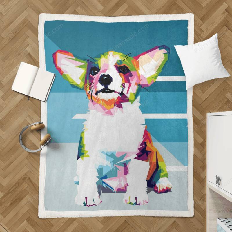 Pop Art Dog – Animals Sherpa Fleece Blanket