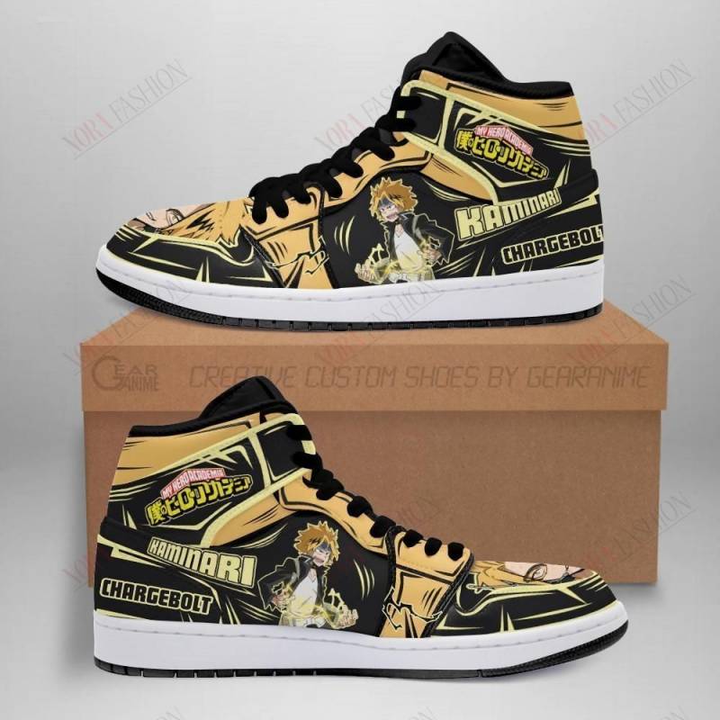 Denki Stun Shoes Boots Custom My Hero Academia Sneakers Anime MN05