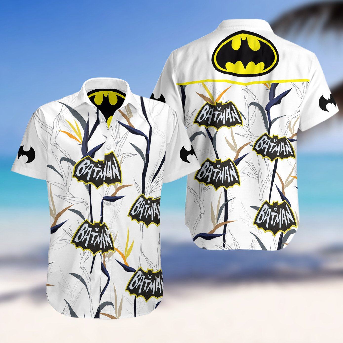 Batman Hawaiian Beach Shirt | Hawaiian Shirts For Men Women | Custom Hawaiian Shirts