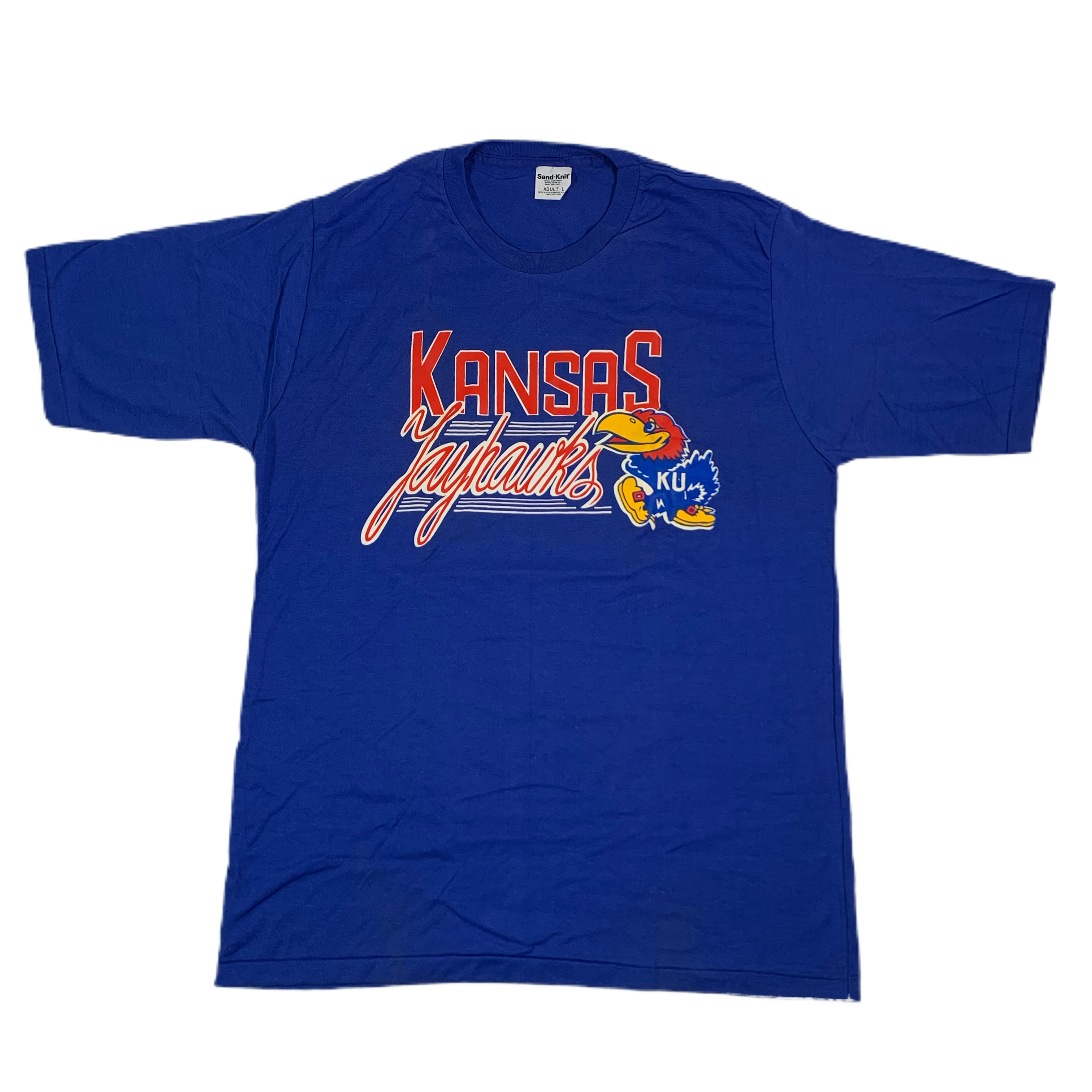 Vintage Kansas “Jayhawks” Sand-Knit T-Shirt