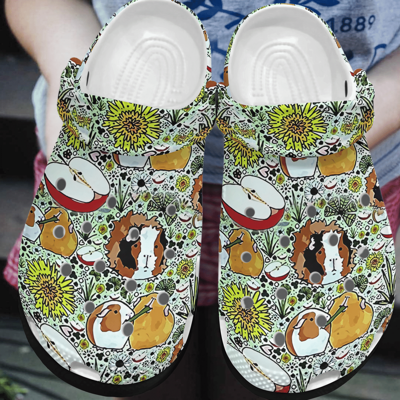 Guinea Pig Personalized Clog, Custom Name, Text, Color, Number Fashion Style For Women, Men, Kid, Print 3D Pattern 4