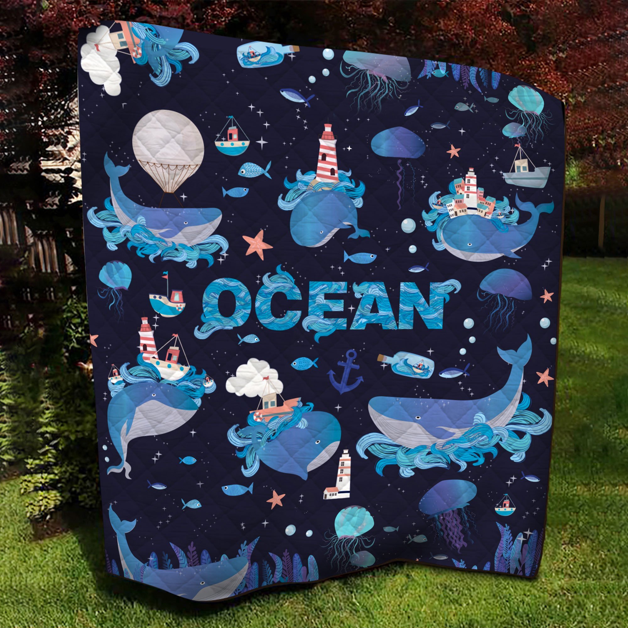 Whale Ocean Quilt