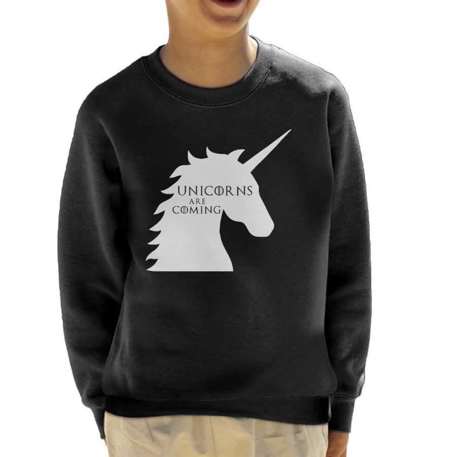 Unicorns Are Coming Game Of Thrones Mix Kid’s Sweatshirt