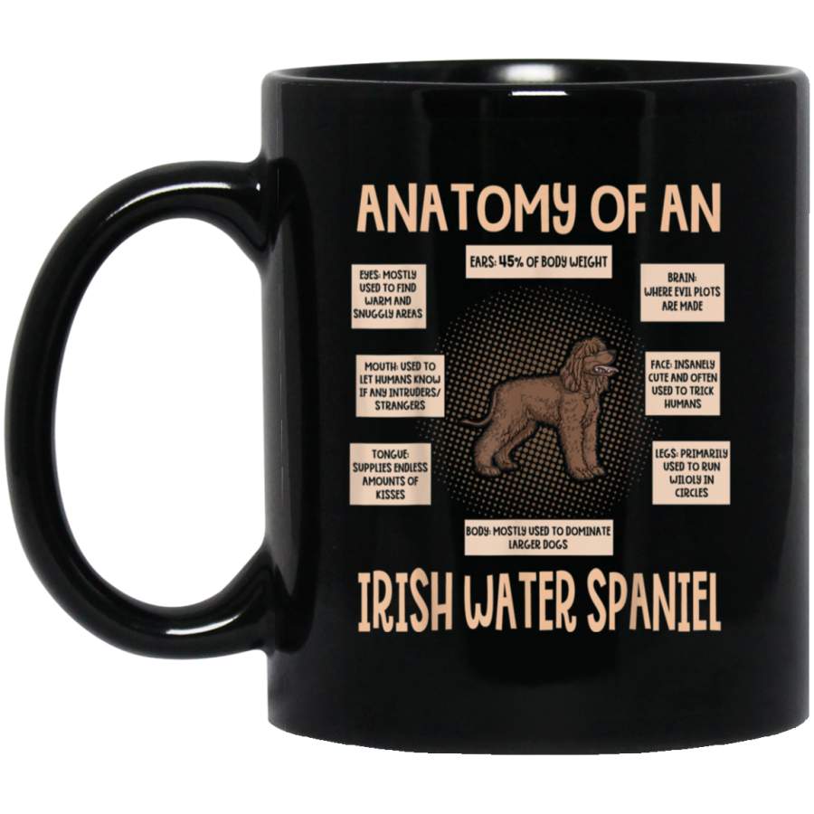 Anatomy Of An Irish Water Spaniel Mug Funny Puppy Gift