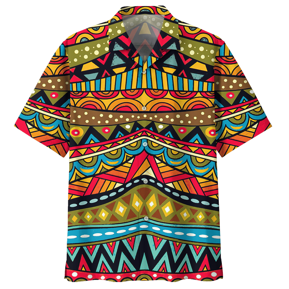 Bohemian Colorful Unique Design Unisex Hawaii Shirt For Men And Women Ha14587