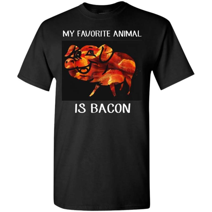 AGR My Favorite Animal Is Bacon Shirt G500 Gildan