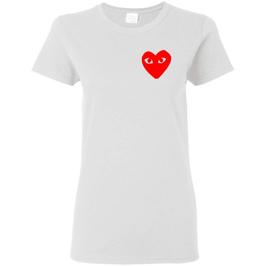 AGR Commes Des Garcons Heart Womens T-Shirt