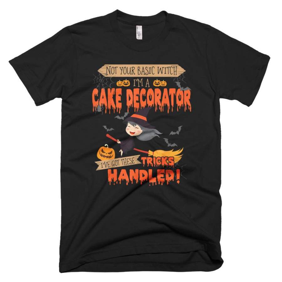 Cake Decorator Tricks Handled Halloween T-Shirt