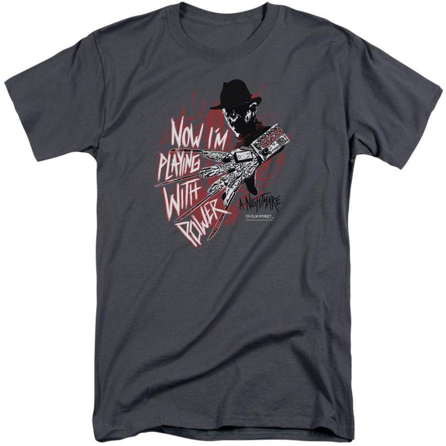 A Nightmare on Elm Street Playing With Power Men’s Tall Fit T-Shirt