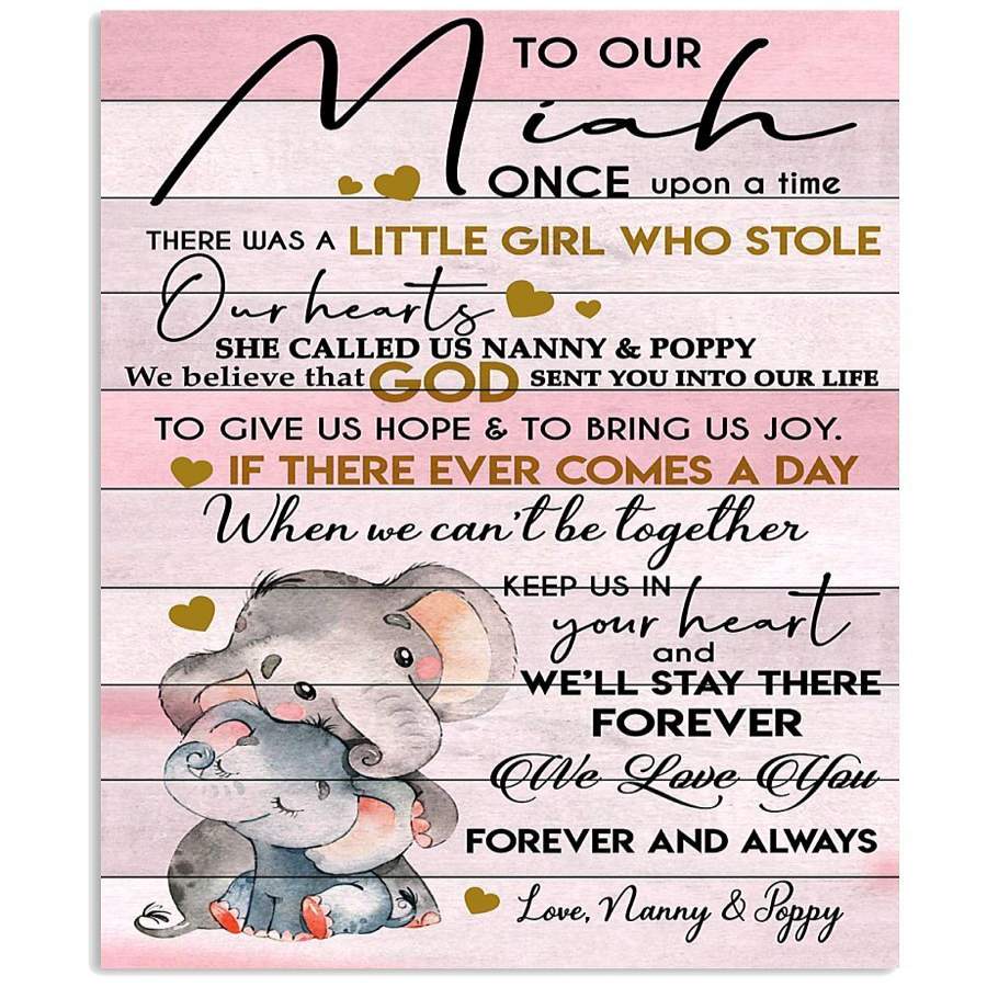 Lovely Elephant Messages For Miah Vertical Poster