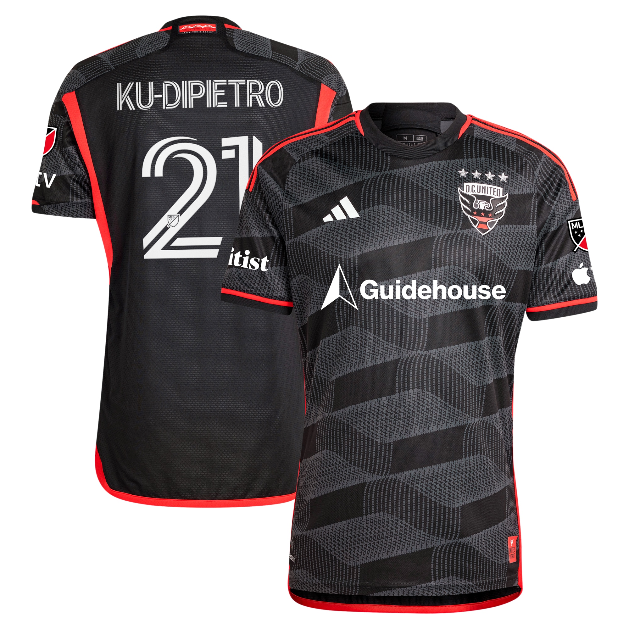 Theodore Ku-Dipietro D.C. United 2024 The Icon Kit Authentic Player Jersey  Black