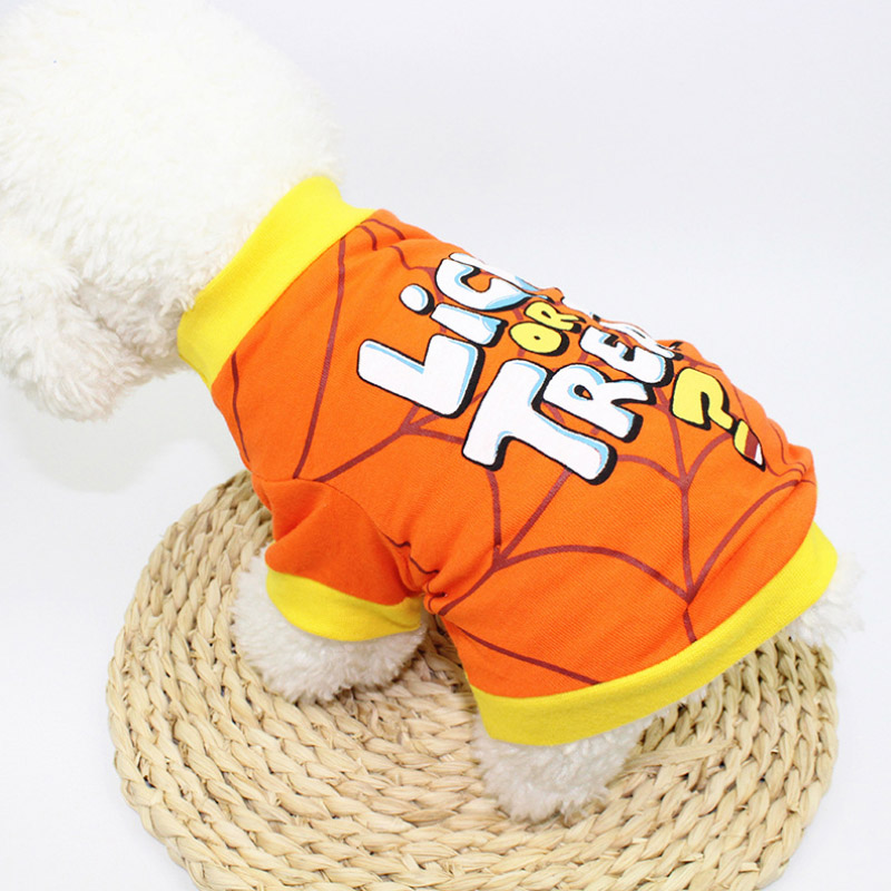 New Halloween Pet Dog Clothes for Dogs Pets Clothing Small Medium Dog Summer Pet Hoodies for Dogs Costume Puppy Cat Clothing alx