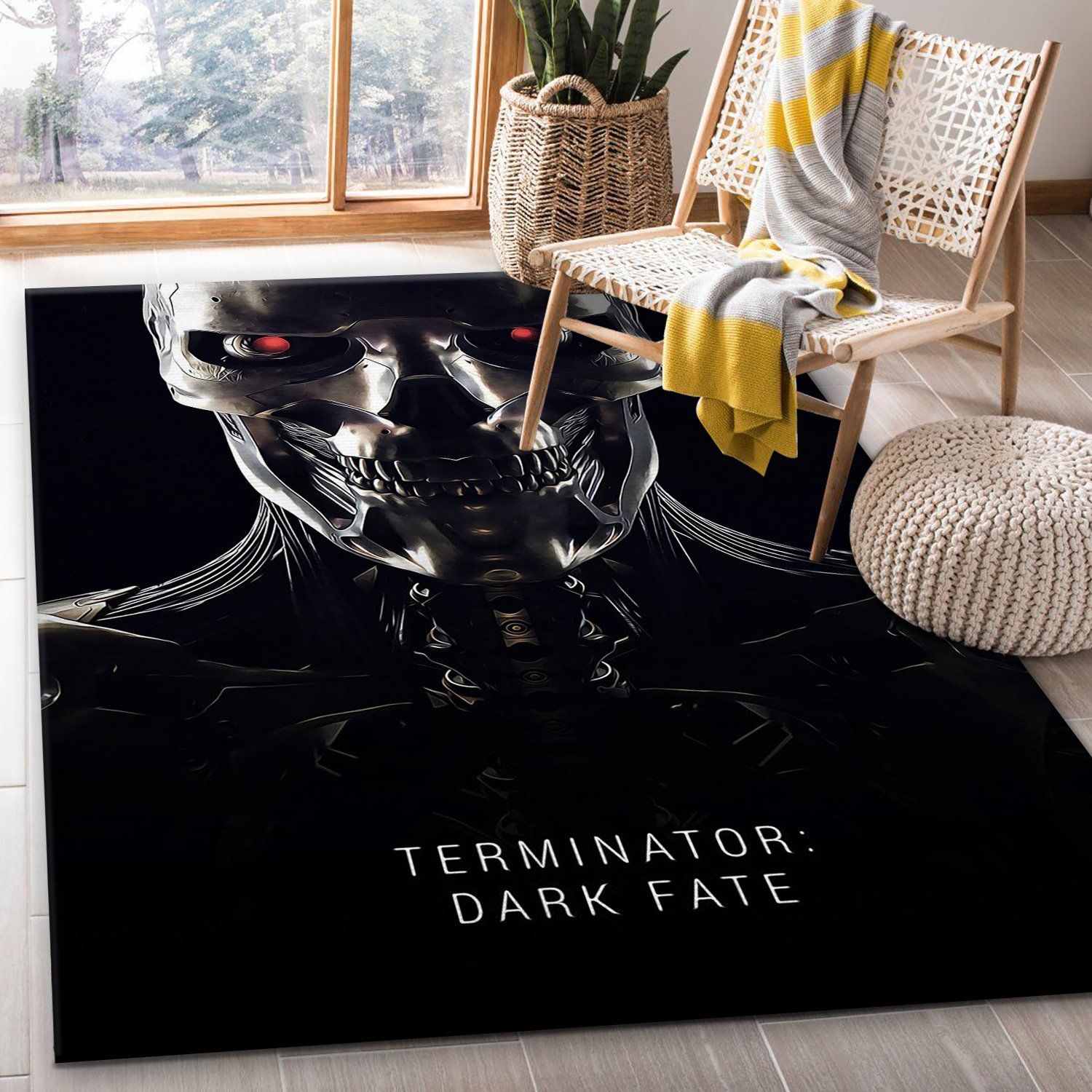 Terminator Dark Fate 2019 Rug Art Painting Movie Rugs US Gift Decor