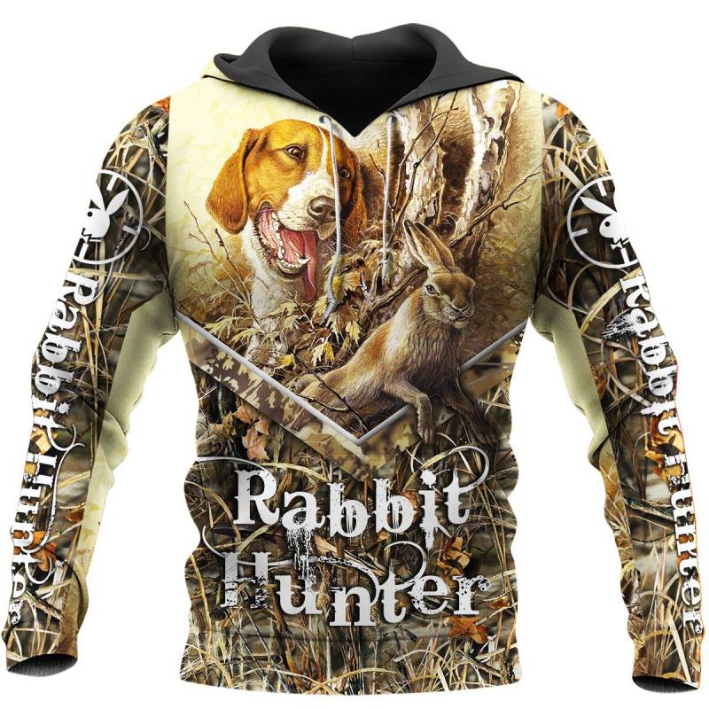 Rabbit Beagle Hunting 3D All Over Printed Shirts Hoodie MP996