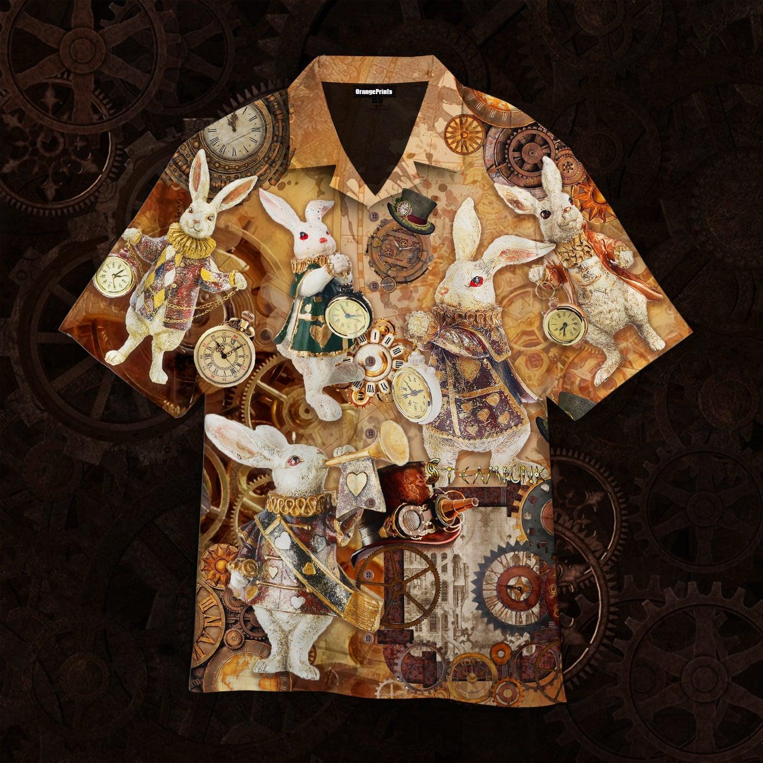 Steampunk Bunny Hawaiian Shirt – For Men And Women