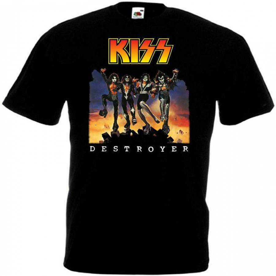 Kiss Destroyer Poster T-Shirt Black All Sizes S…5Xl