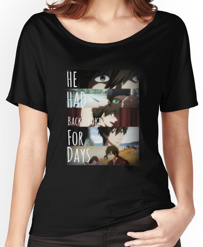 Mako chan had backstroke for days Women s Relaxed Fit shirt