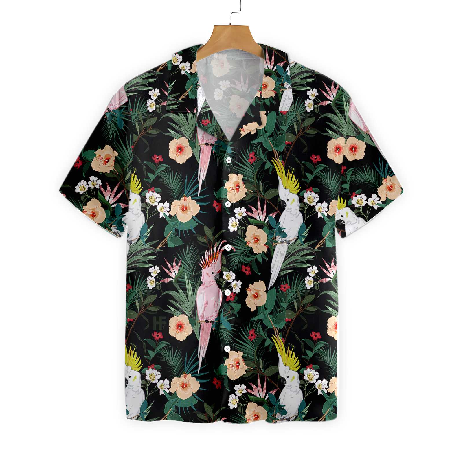 Tropical Floral Parrot Hawaii Shirt Ha37807