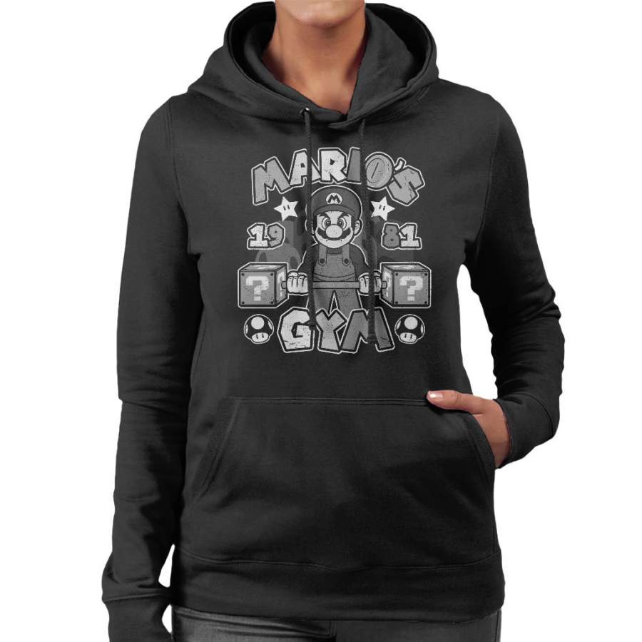 Super Marios Gym Women’s Hooded Sweatshirt