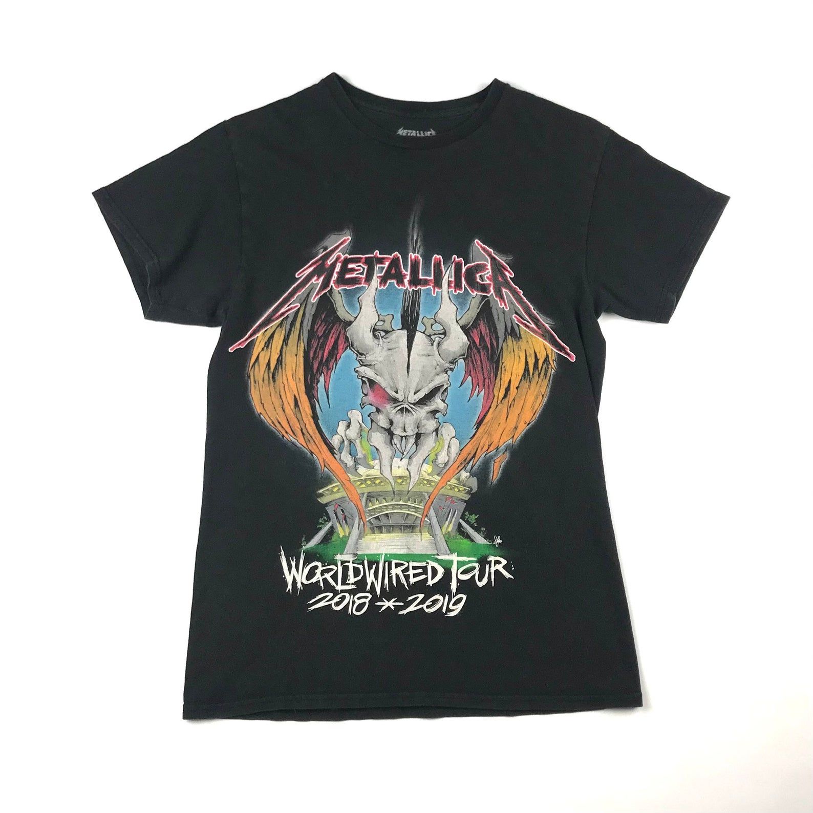 Band Tee Metallica World Wired Tour Black T-Shirt | Sz Sm