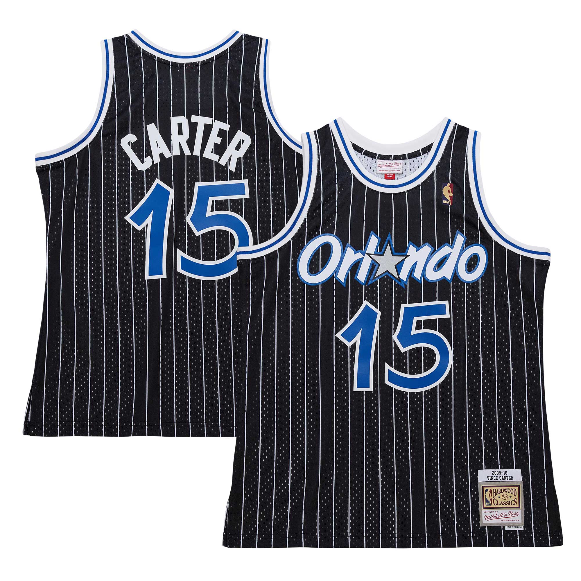 Vince Carter Orlando Magic Mitchell & Ness 2009/10 Hardwood Classics Swingman Jersey – Black