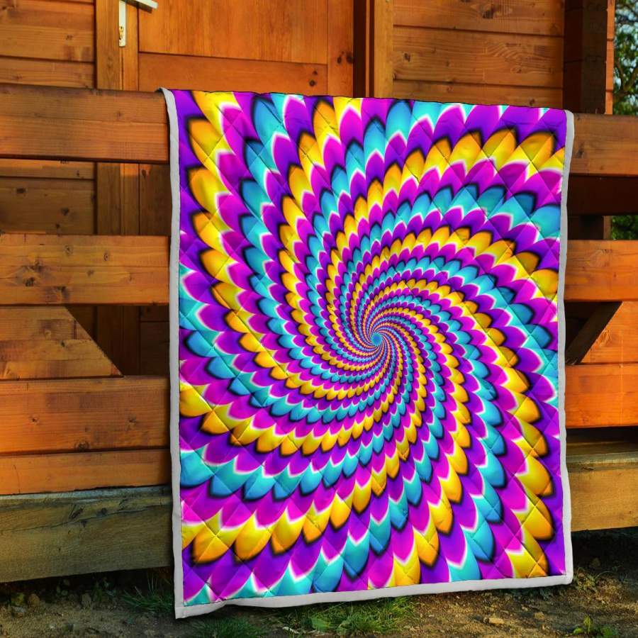 Spiral Colors Moving Optical Illusion Quilt Justbeperfectshop 