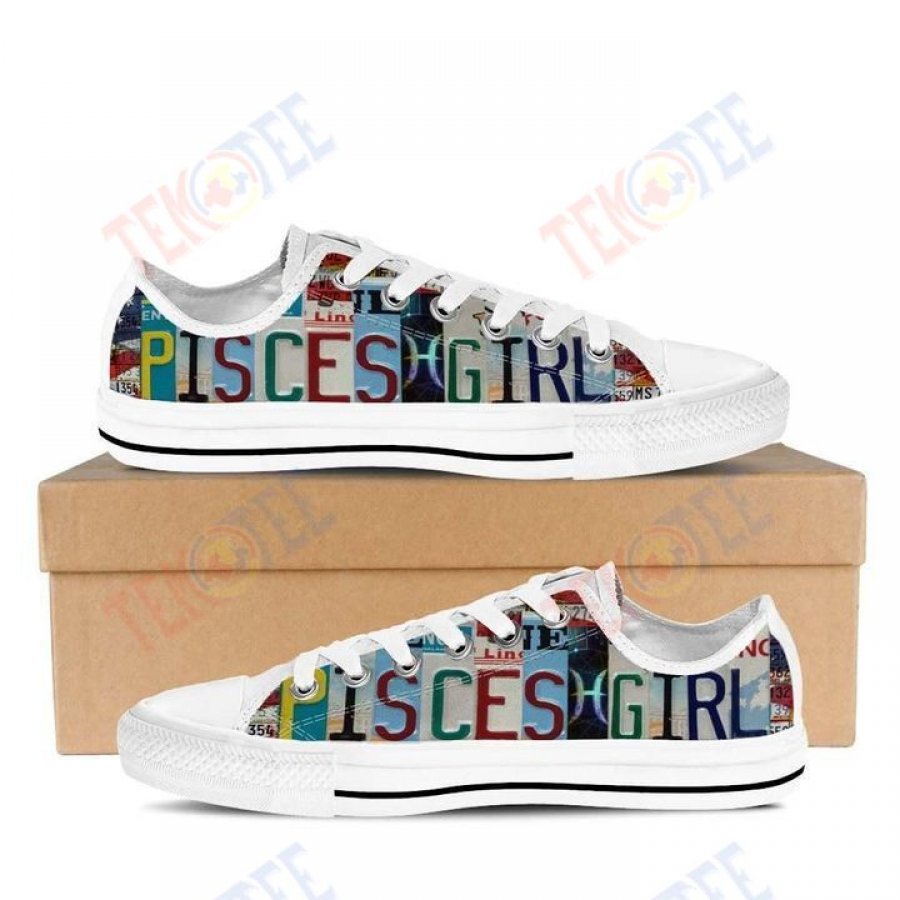 Mens Womens Pisces Girl Low Top Shoes Custom Print Footwear Converse Sneakers TMT602