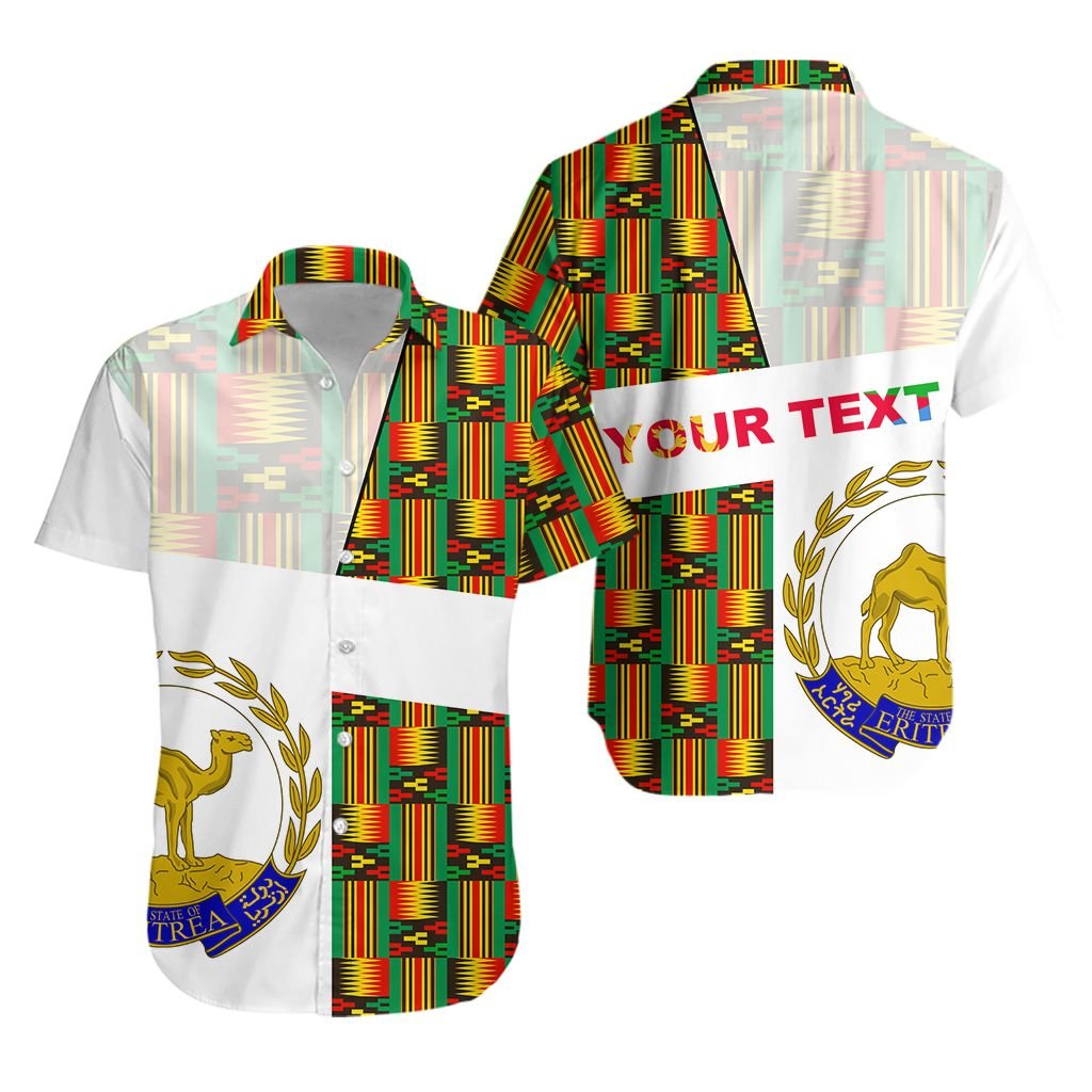 (Custom Personalised) Eritrea Hawaiian Shirt Kente Pattern Lt13