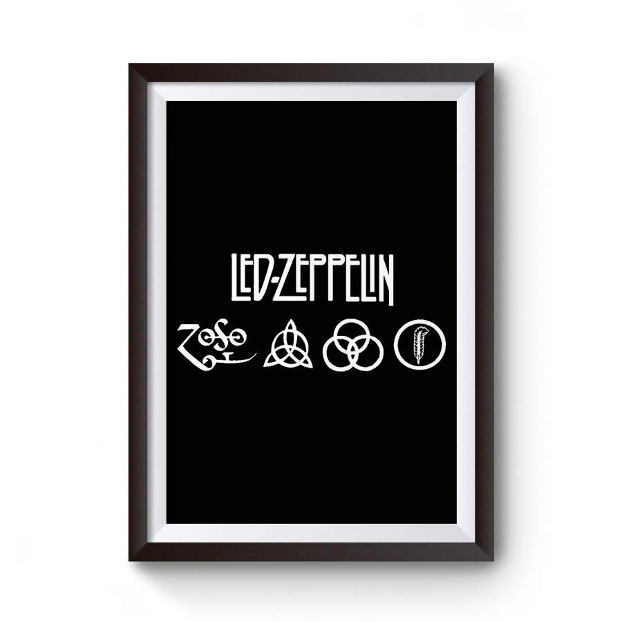 Led Zeppelin Zoso Rock Band Music Poster