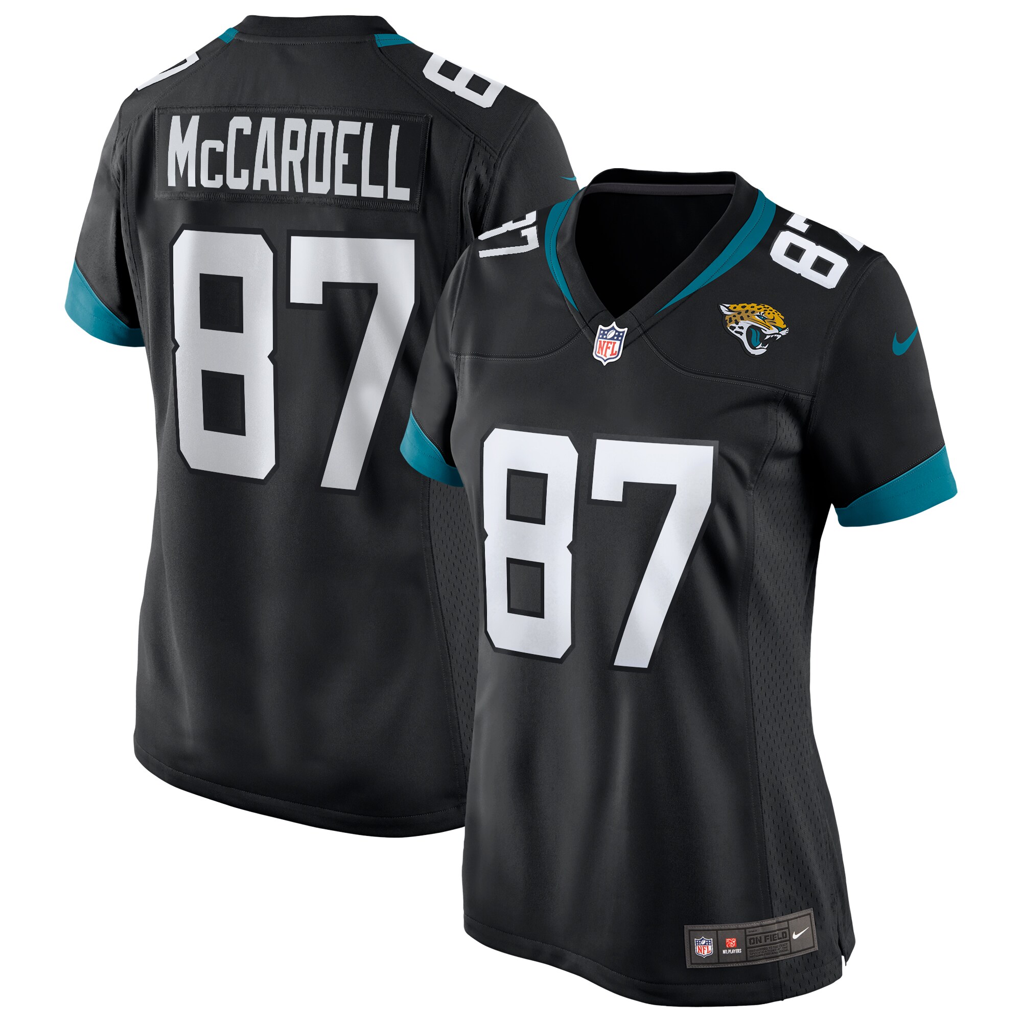 Women’s Jacksonville Jaguars Keenan McCardell Black Game Retired Player Jersey