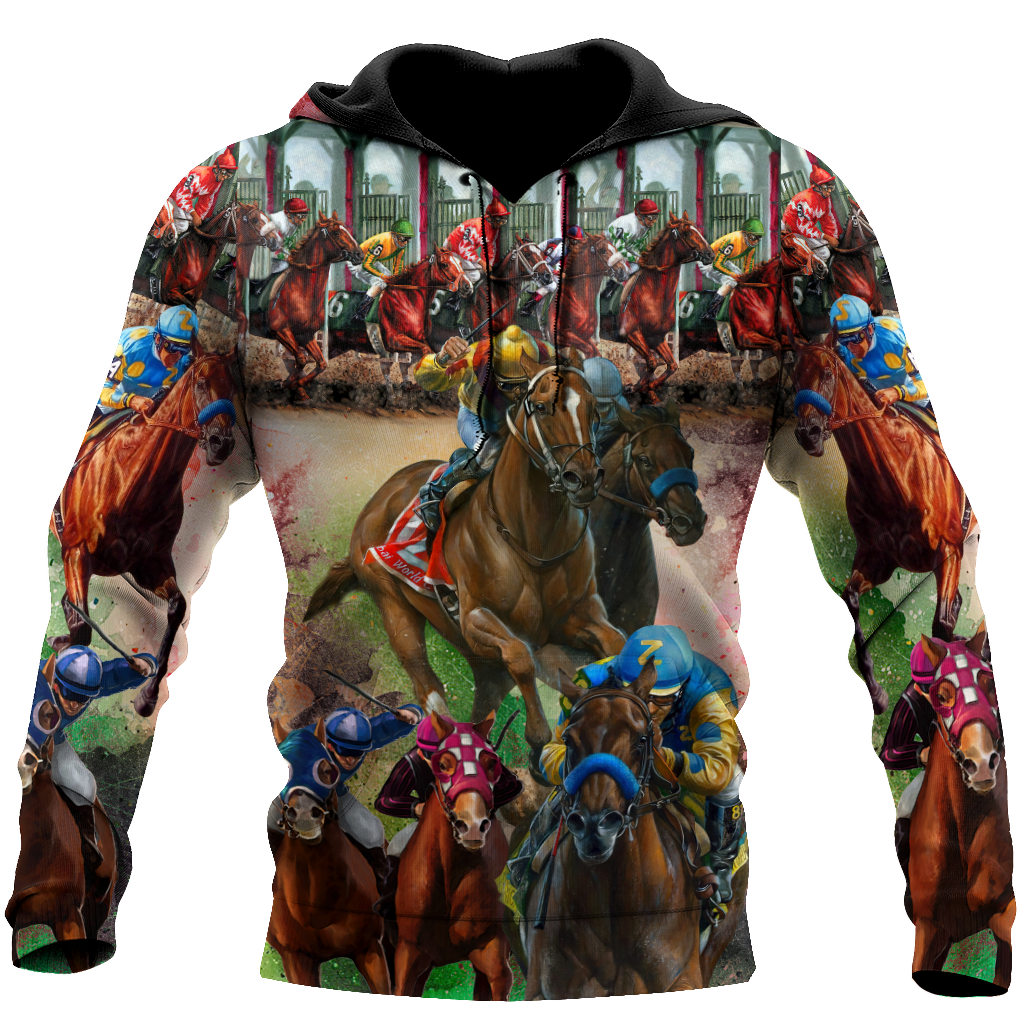 Racing Horse 3D All Over Printed Unisex Shirts