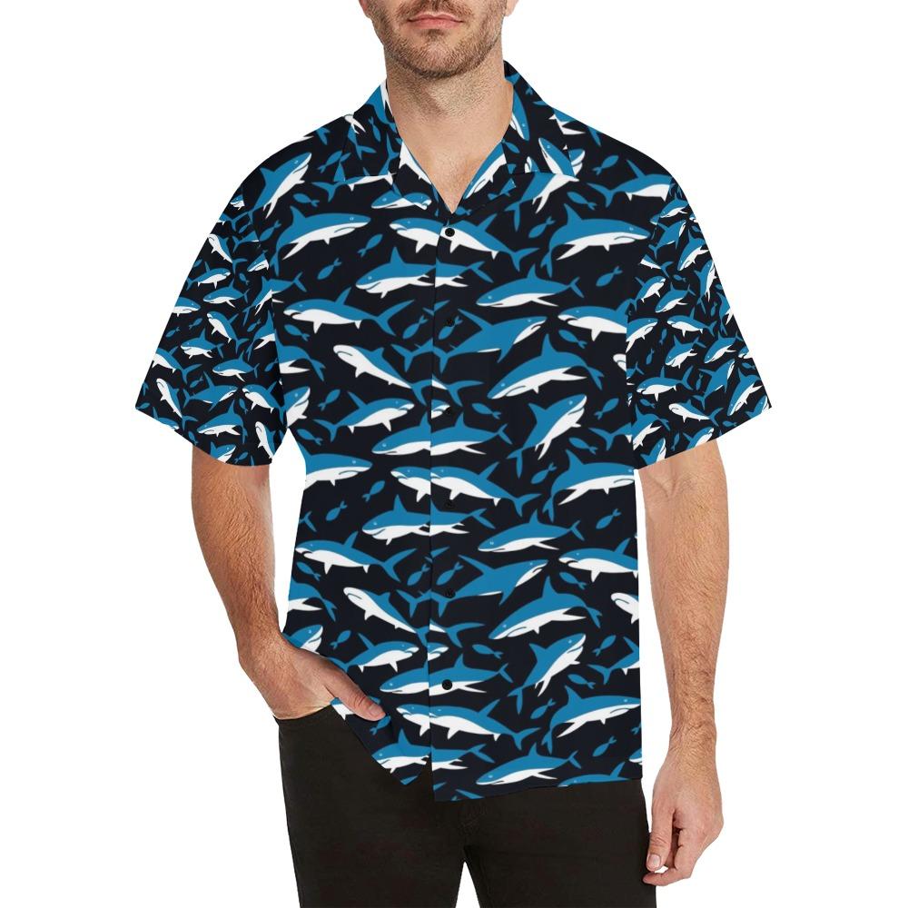 Shark Print Design Lks303 Hawaiian Shirt