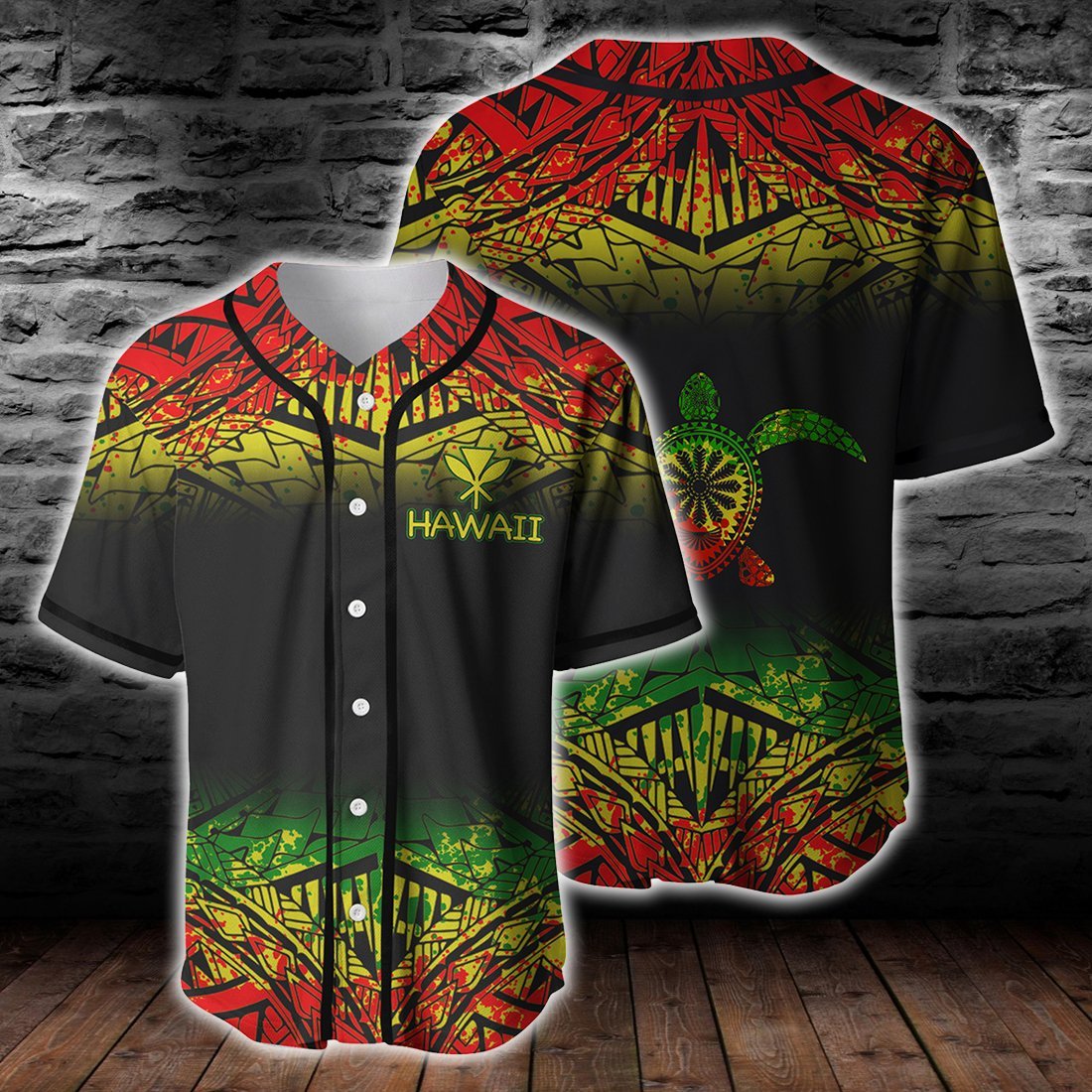 Hawaiian Polynesian Turtle Tattoo Clothing For Hot Summer All Over Print Ha97499