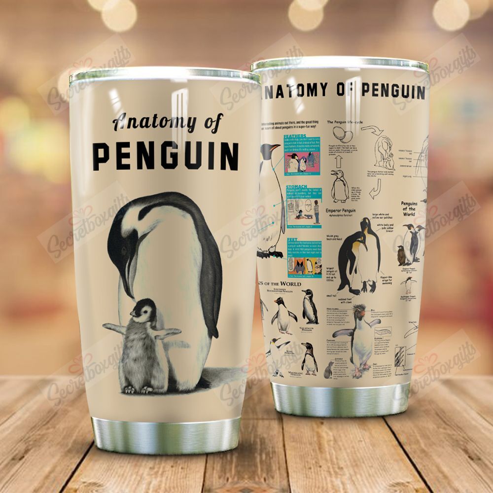 Penguin Anatomy Dt2412053P Personalized Stainless Steel Tumbler Customize Name, Text, Number