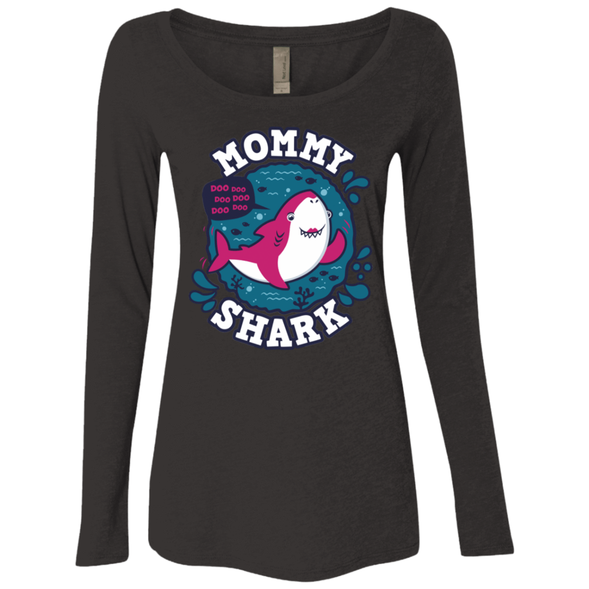 Shark Family Trazo – Mommy Women’S Triblend Long Sleeve Shirt