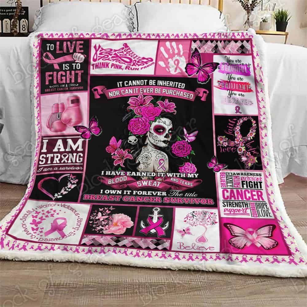 Breast Cancer Survivor Sofa Throw Blanket