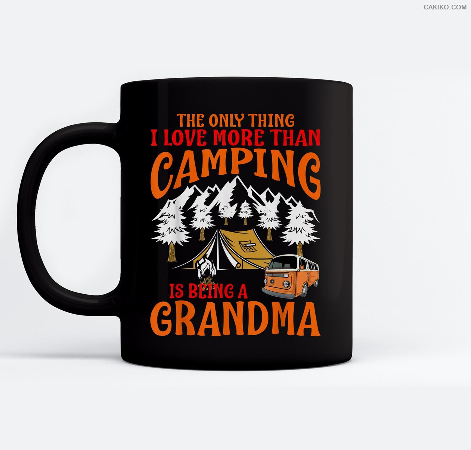 Thing I Love More Than Camping Is Being Grandma Ceramic Coffee Black Mugs