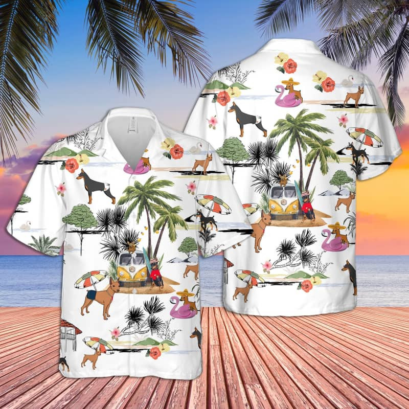 Felacia Unisex Miniature Pinscher Beach Hawaii Shirt Ha93194