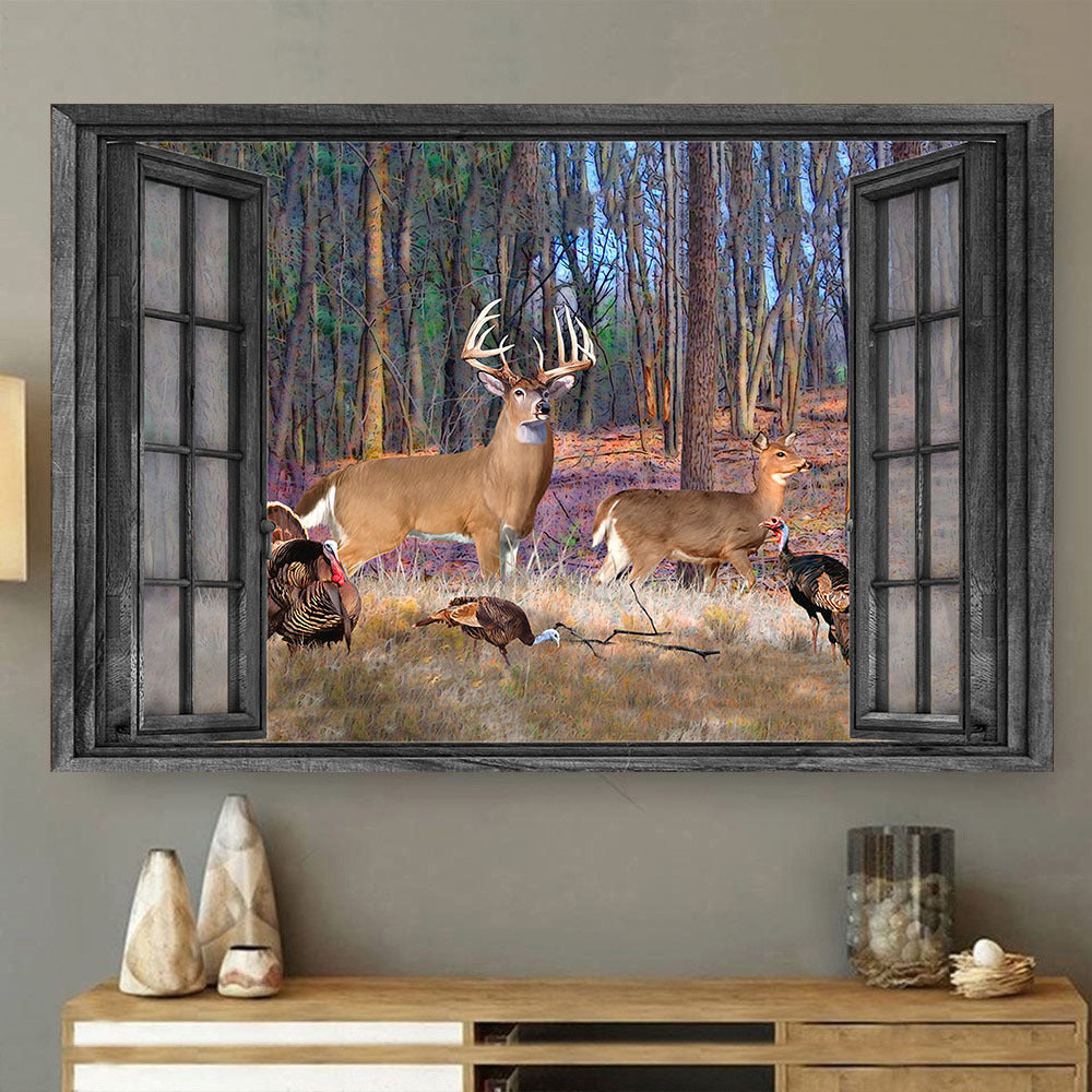 Blacktail Deer 3D Wall Art Home Decor Gift Couple Turkeys Hunting Lover Da0401-Tnt