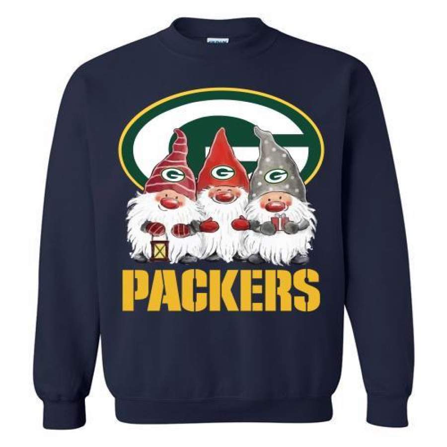 Gnomies Green Bay Packers Christmas Sweatshirt