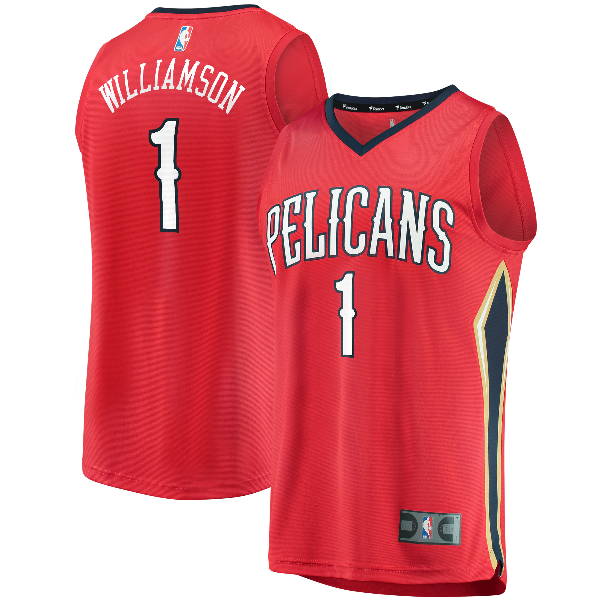Zion Williamson New Orleans Pelicans Fast Break Jersey Red – Statement Edition