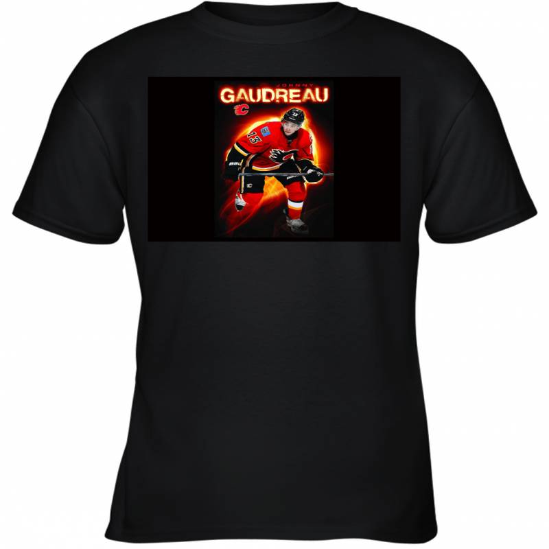 International Calgary Flames Johnny Gaudreau Premium Wall Youth T-Shirt